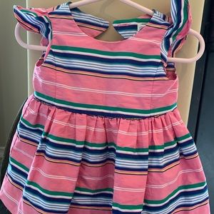 Pink, multi-colored Ralph Lauren dress w/bloomers